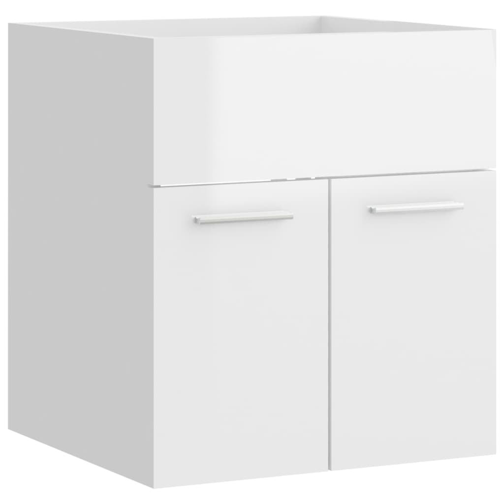 washbasin base cabinet high-gloss white 41x38.5x46cm