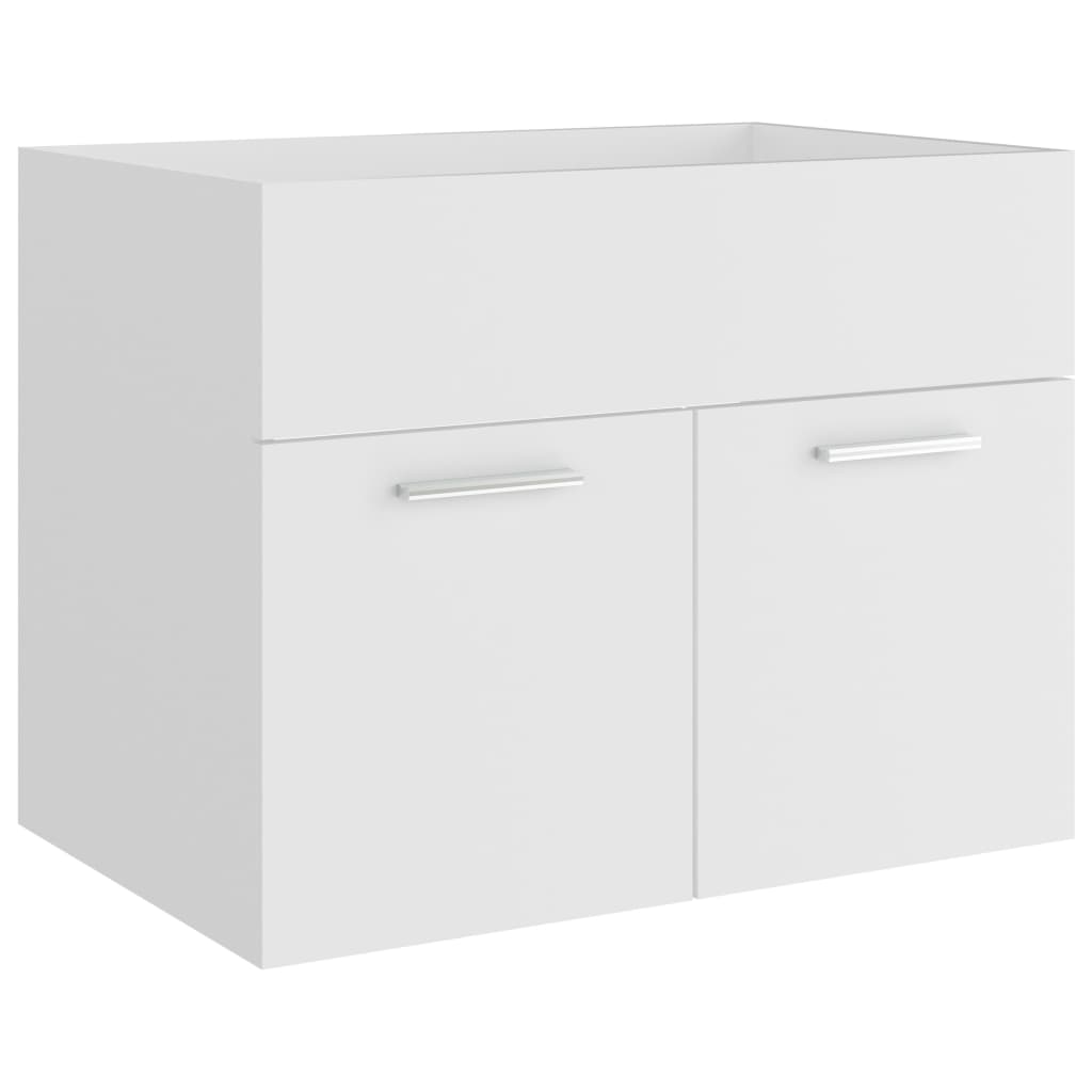 Washbasin Cabinet White 60x38.5x46 cm Wood Material