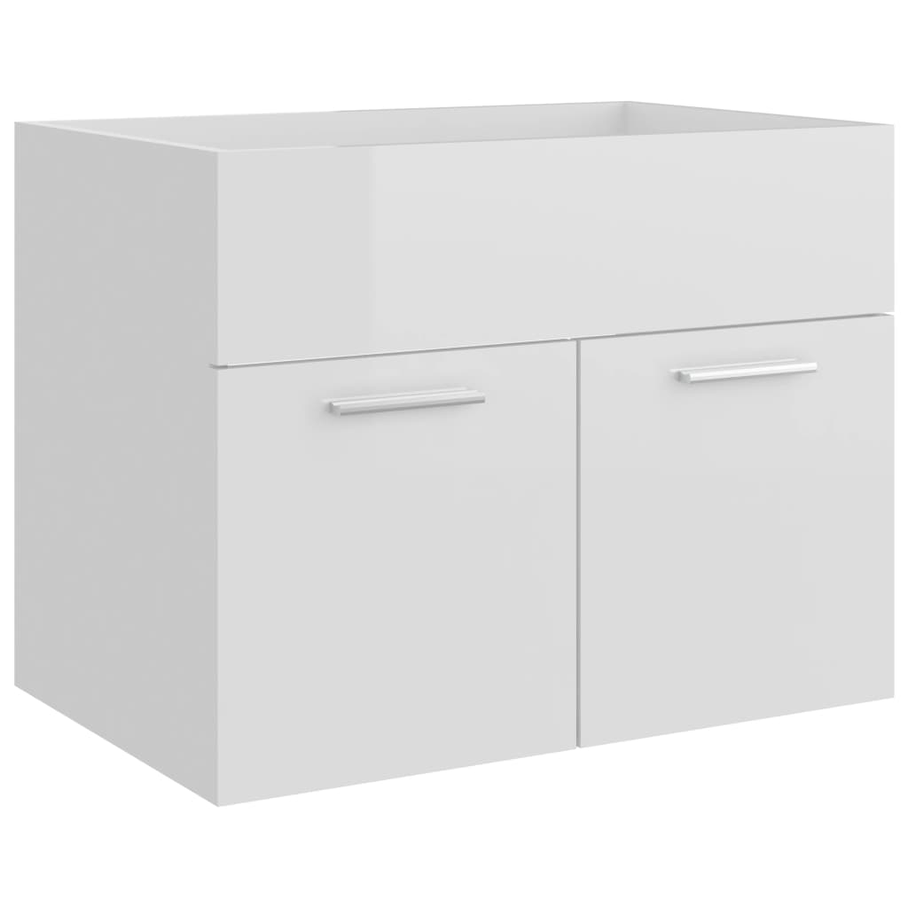 washbasin base cabinet high-gloss white 60x38.5x46cm