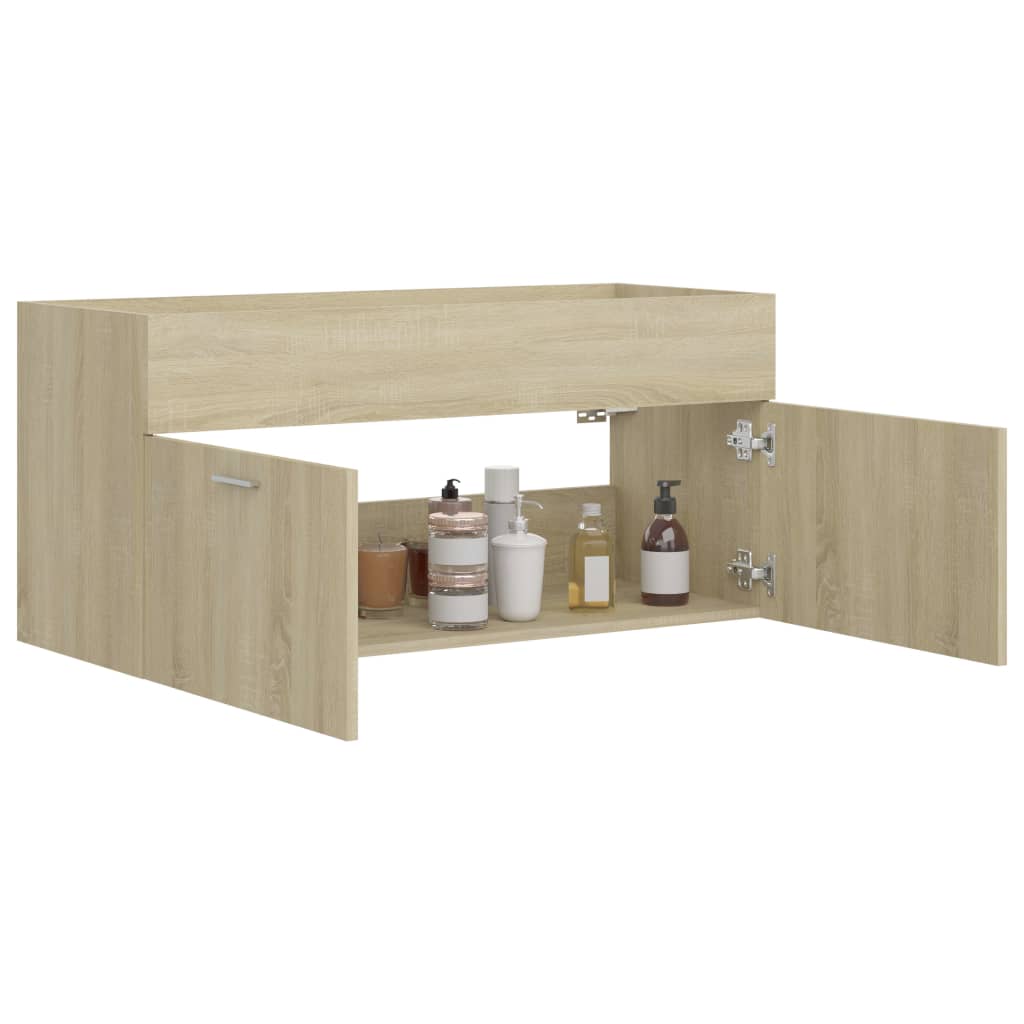 washbasin base cabinet Sonoma oak 100x38.5x46cm