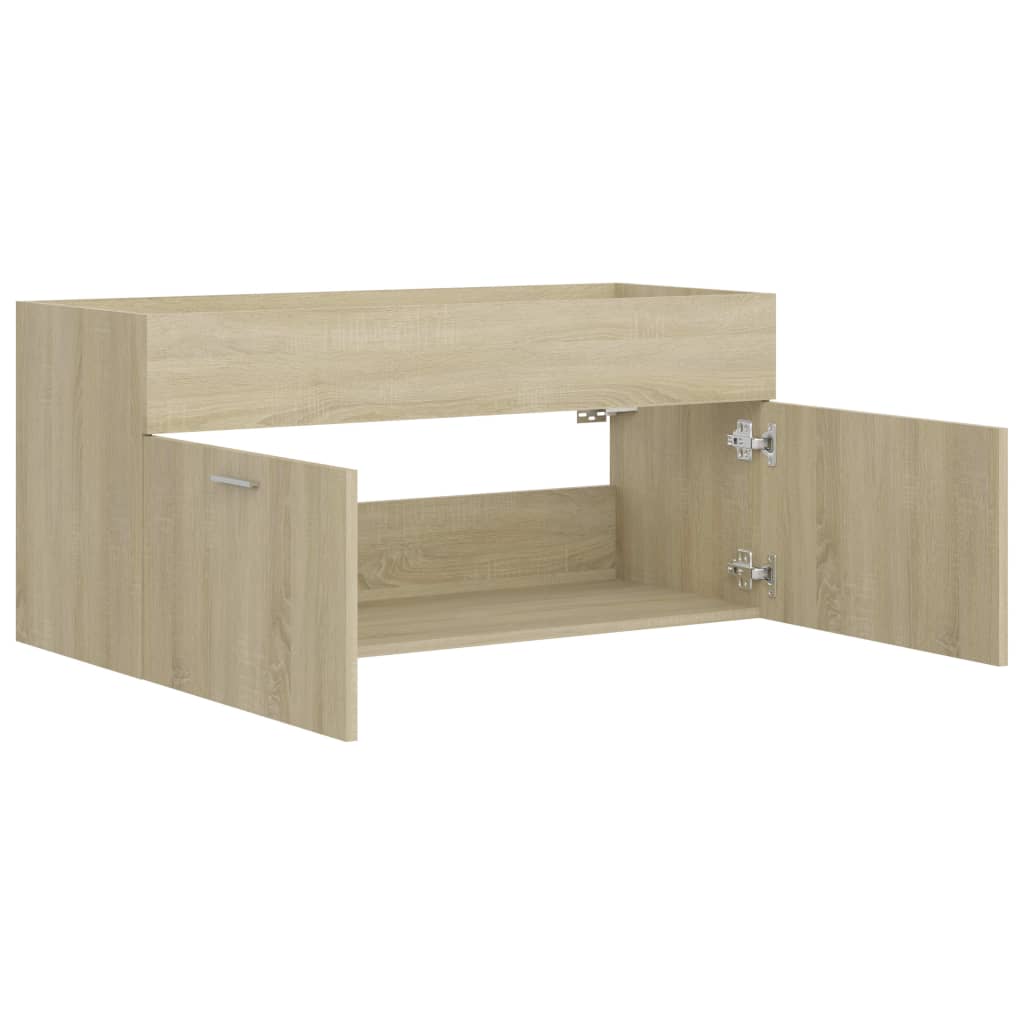 washbasin base cabinet Sonoma oak 100x38.5x46cm