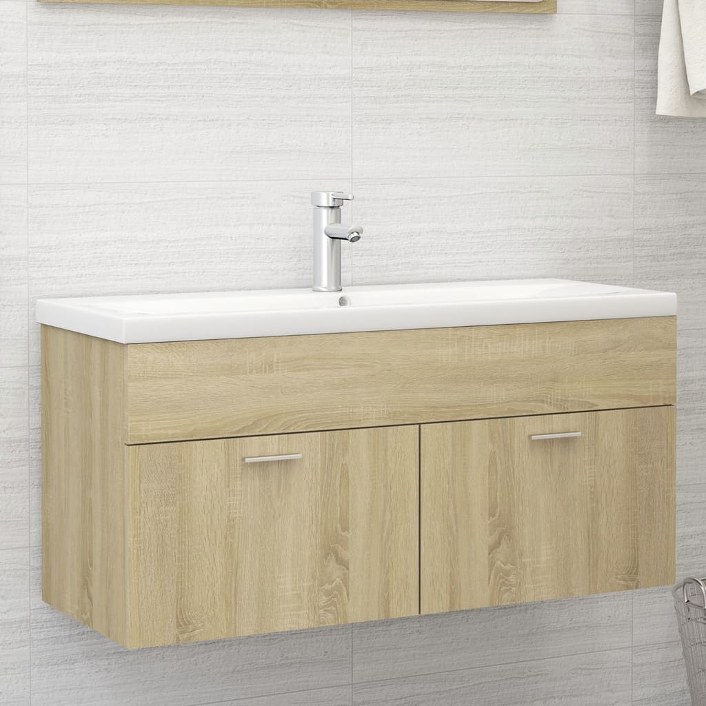 washbasin base cabinet Sonoma oak 100x38.5x46cm