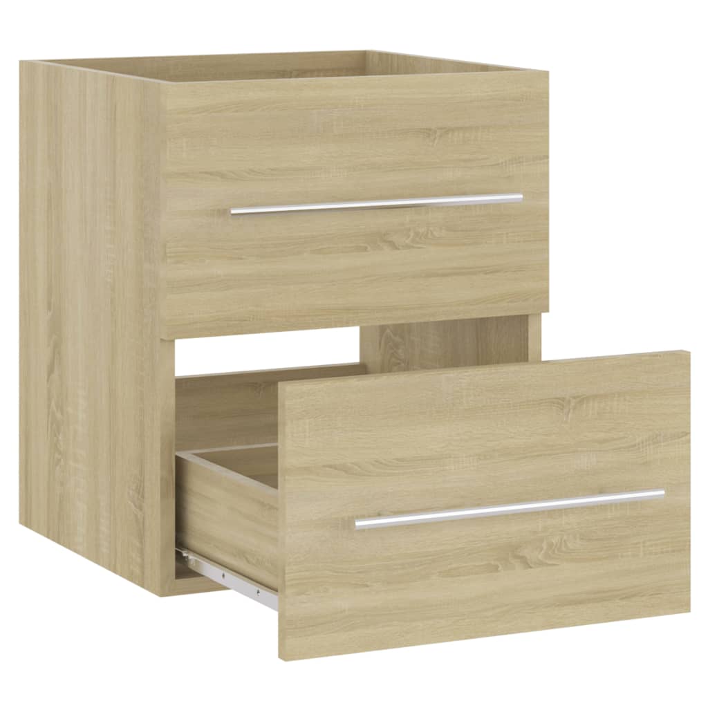 Waschbeckenunterschrank Sonoma-Eiche 41x38,5x48cm Holzwerkstoff