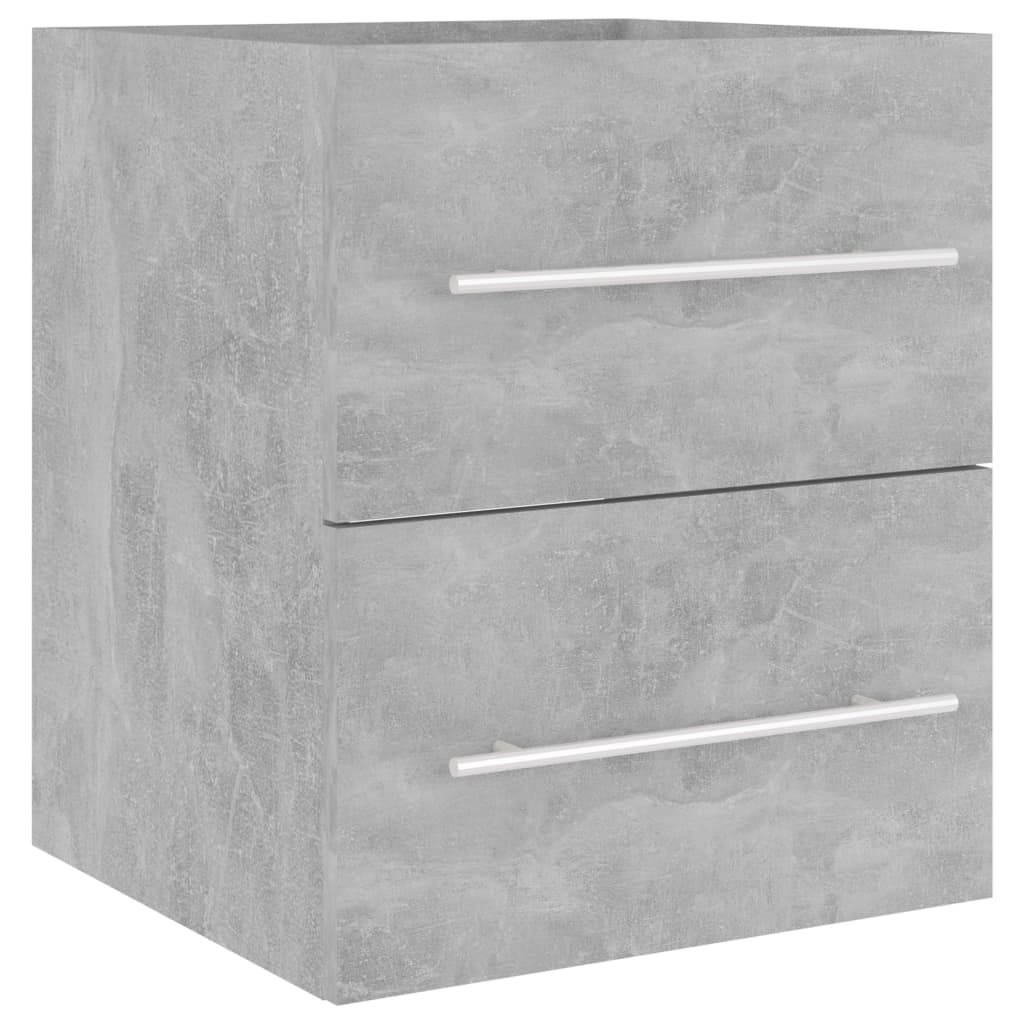 Washbasin base cabinet concrete grey 41x38.5x48 cm wood material