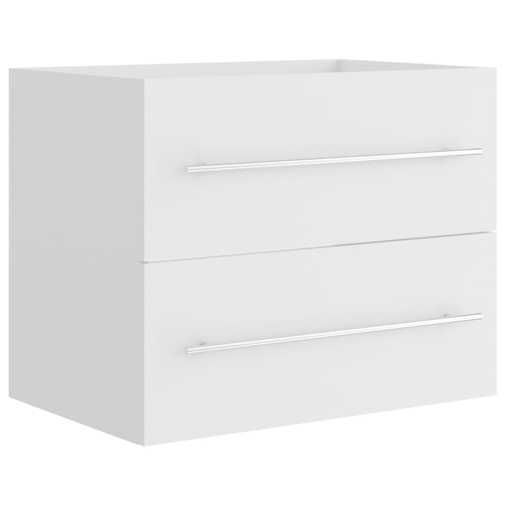 Washbasin Cabinet White 60x38.5x48 cm Wood Material