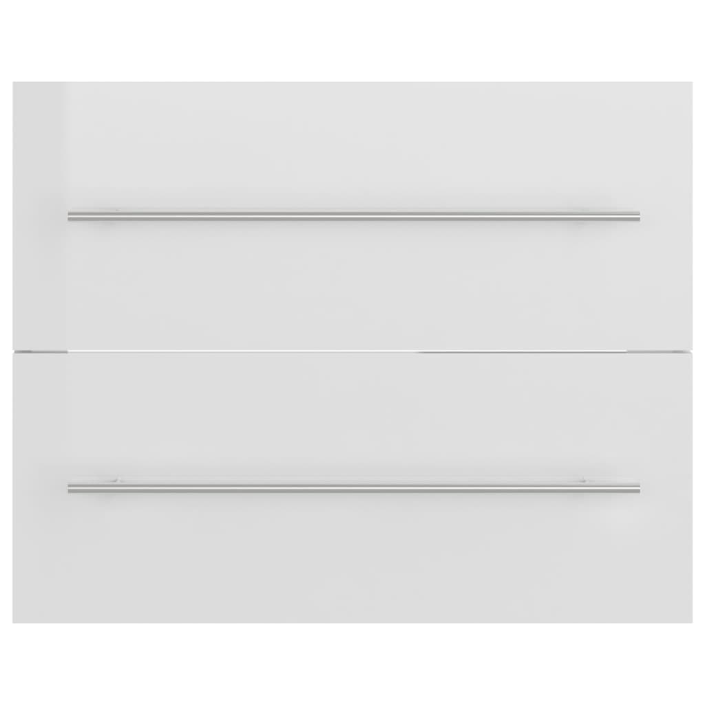 washbasin base cabinet high-gloss white 60x38.5x48 cm