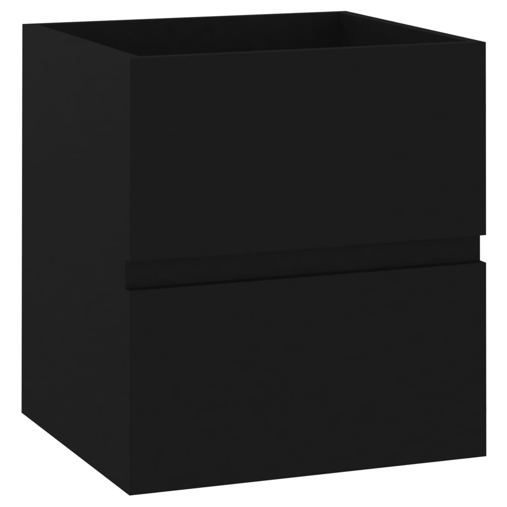 Washbasin Cabinet Black 41x38.5x45 cm Wood Material