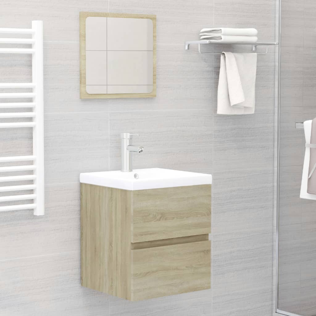 Washbasin base cabinet Sonoma oak 41x38.5x45cm wood material