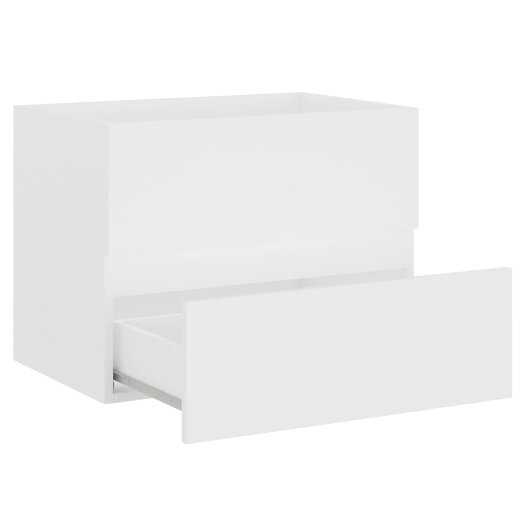 Washbasin Cabinet White 60x38.5x45 cm Wood Material