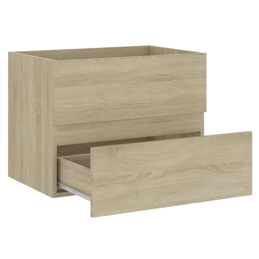 Washbasin base cabinet Sonoma oak 60x38.5x45cm wood material