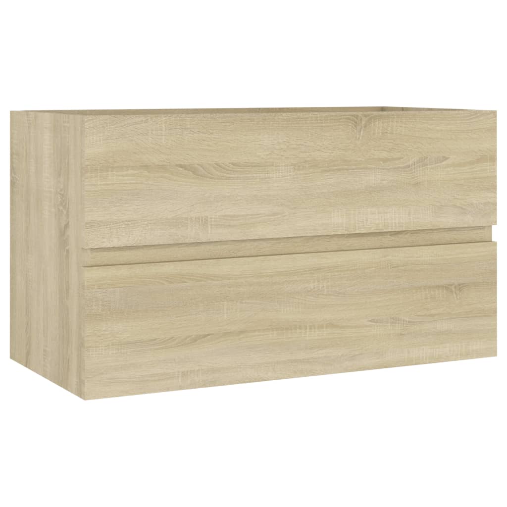 Washbasin base cabinet Sonoma oak 80x38.5x45cm wood material