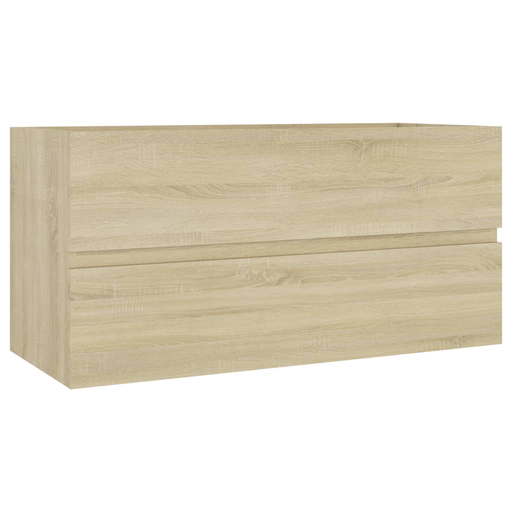 Waschbeckenunterschrank Sonoma-Eiche 90x38,5x45cm Holzwerkstoff