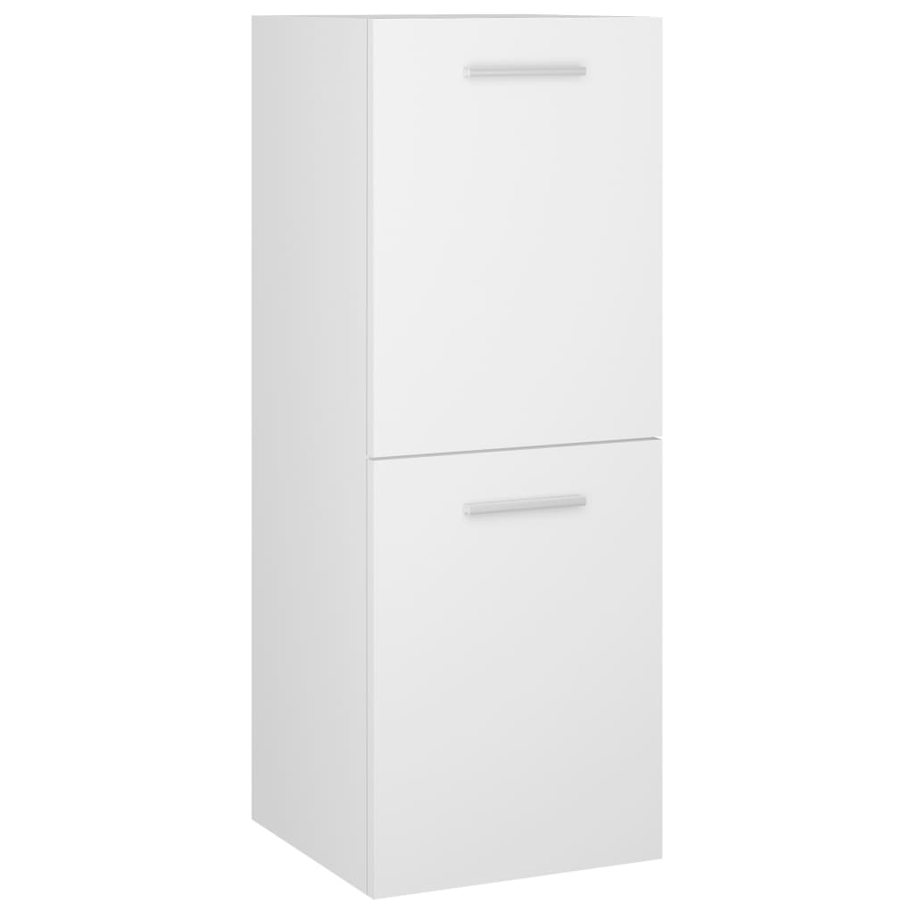 Bathroom Cabinet White 30x30x80 cm Wood Material