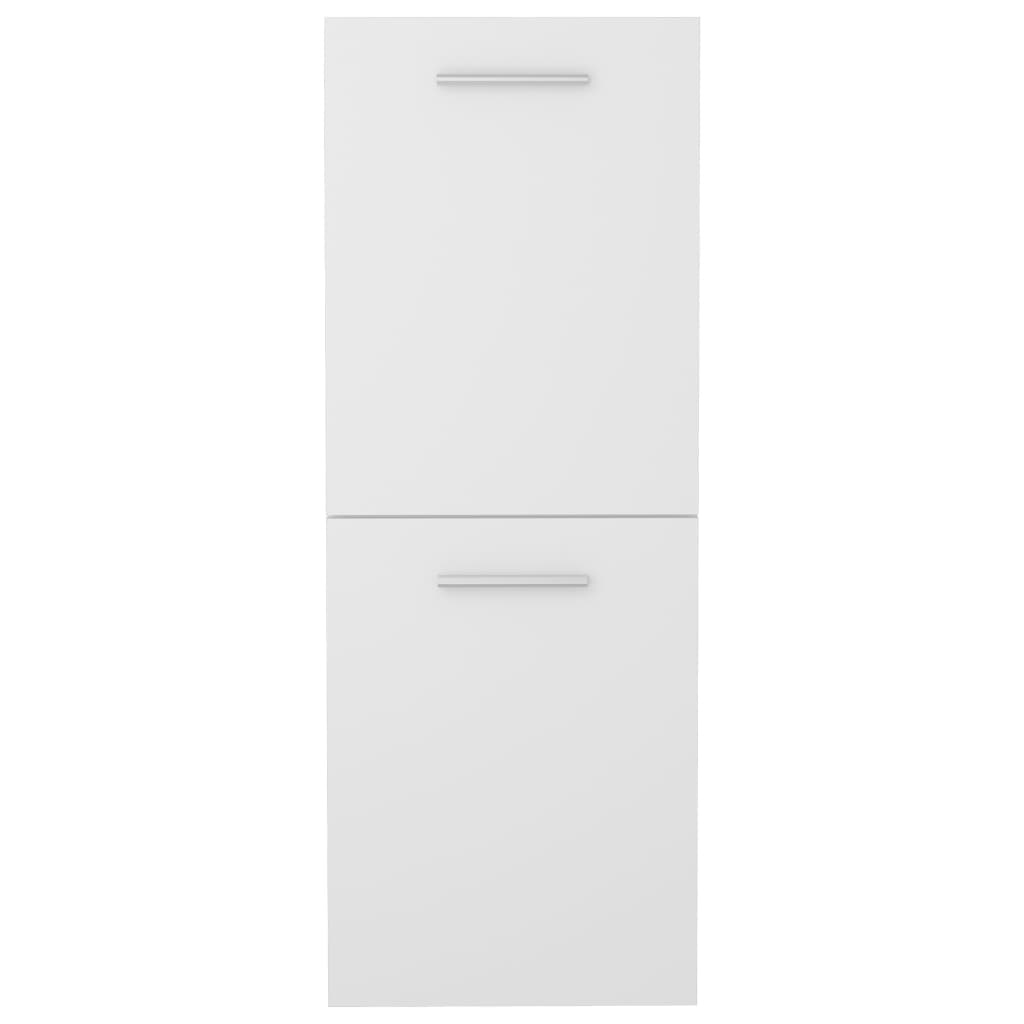 Bathroom Cabinet White 30x30x80 cm Wood Material