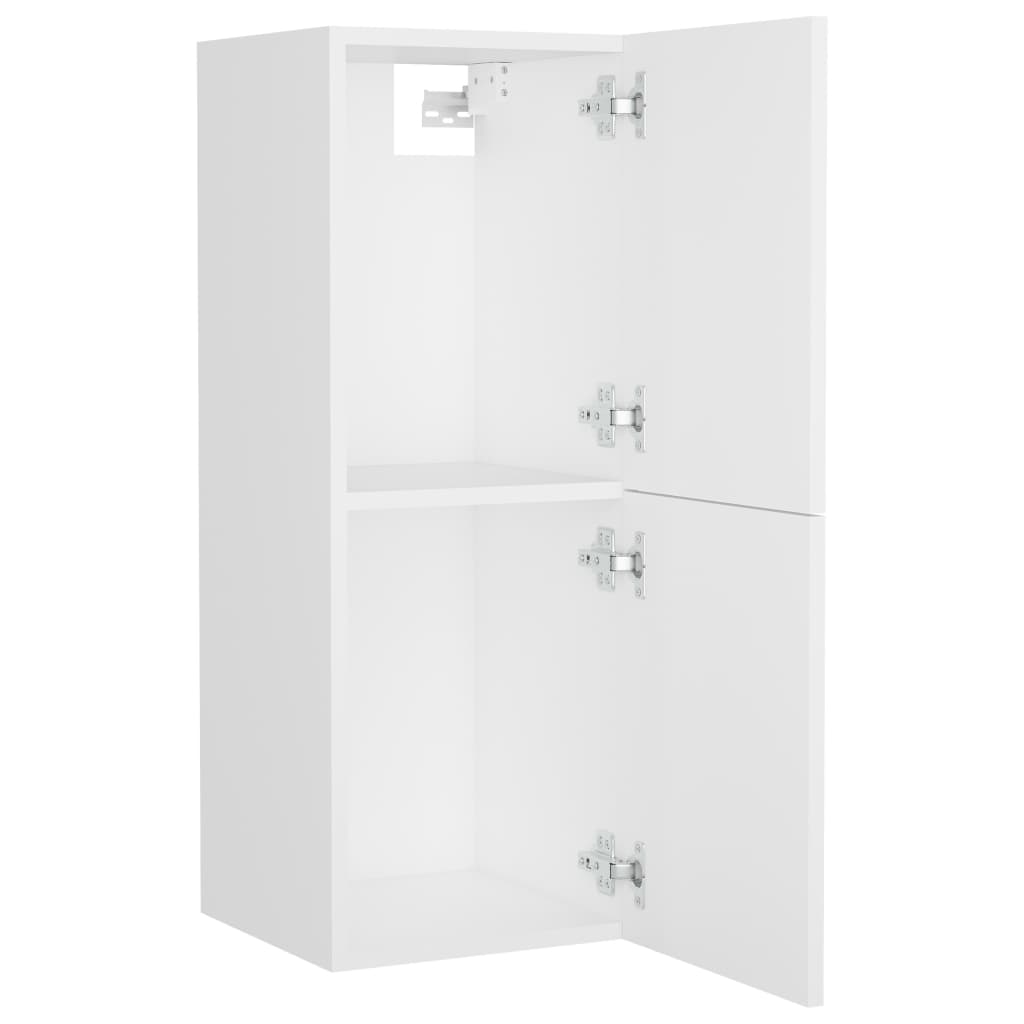 Bathroom Cabinet White 30x30x80 cm Wood Material