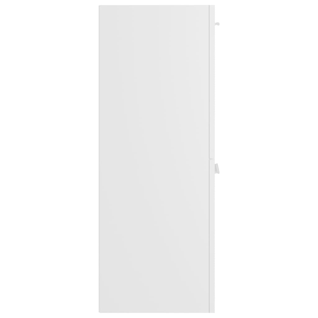 Bathroom Cabinet White 30x30x80 cm Wood Material