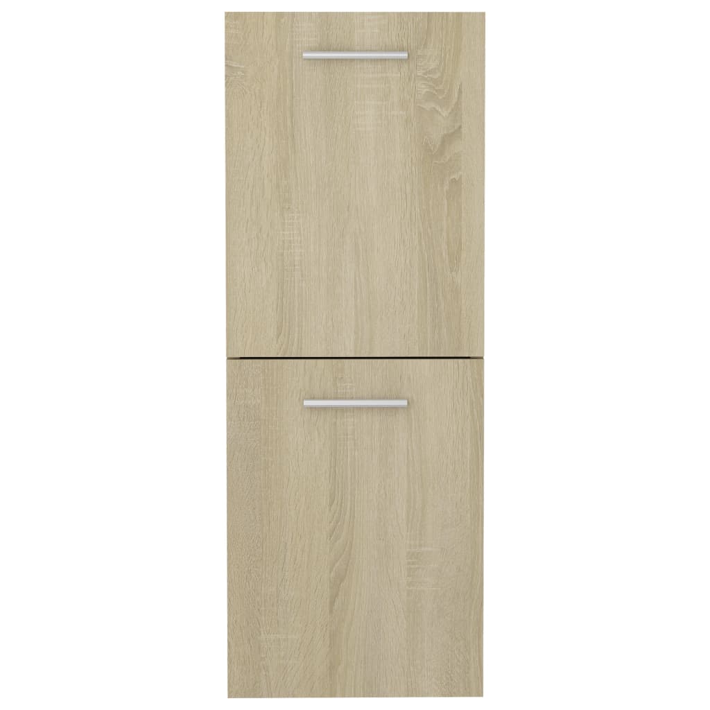 Bathroom Cabinet Sonoma Oak 30x30x80 cm Wood Material