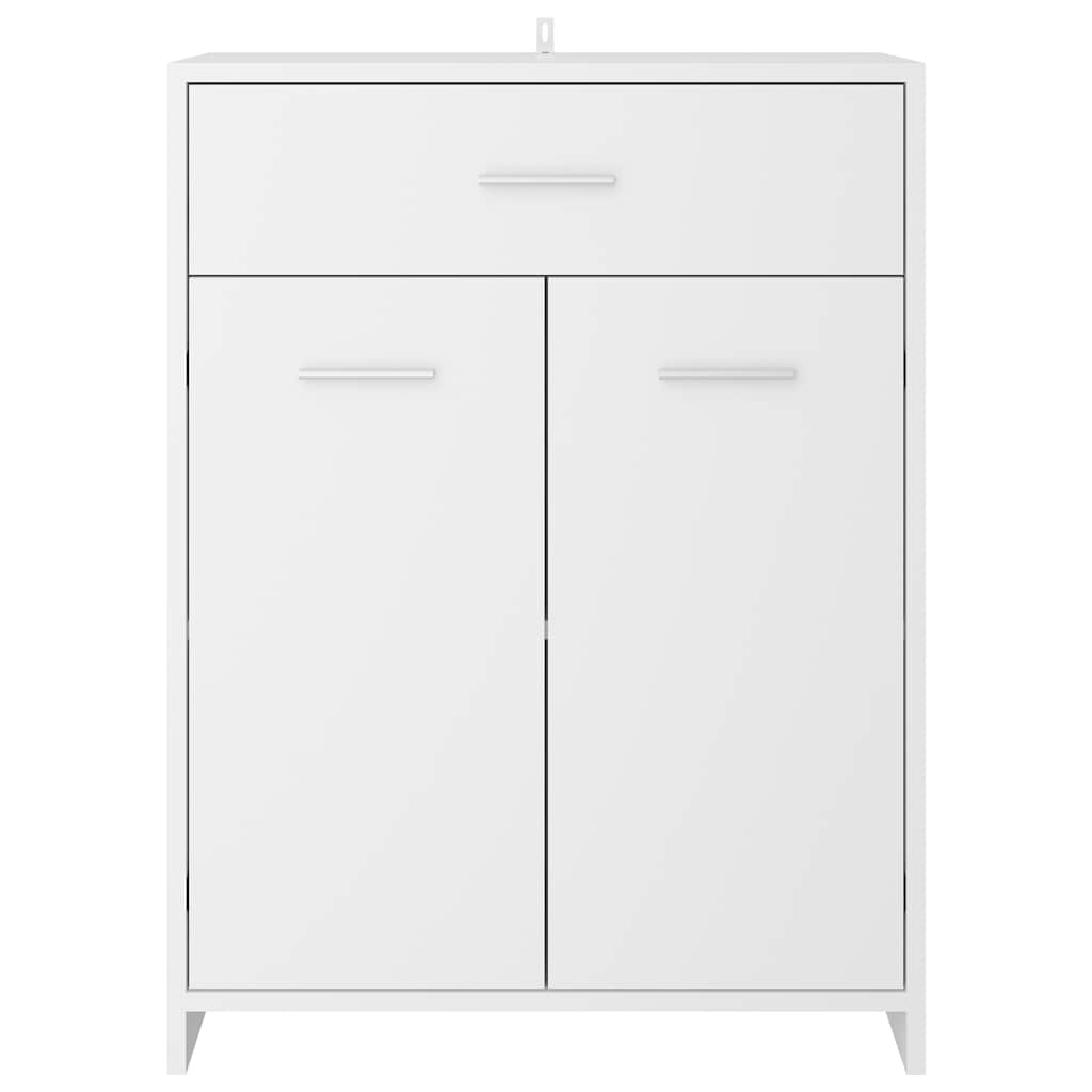 Bathroom Cabinet White 60x33x80 cm Wood Material