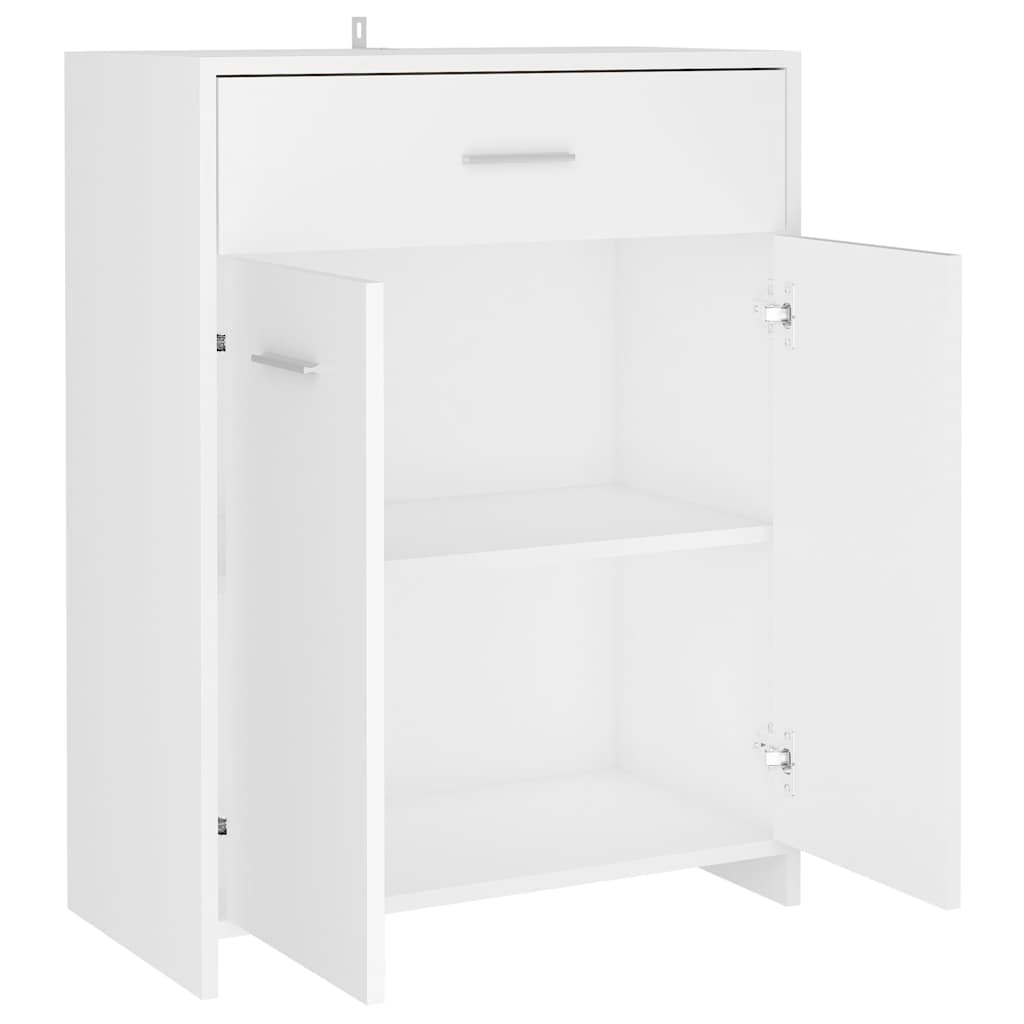 Bathroom Cabinet White 60x33x80 cm Wood Material