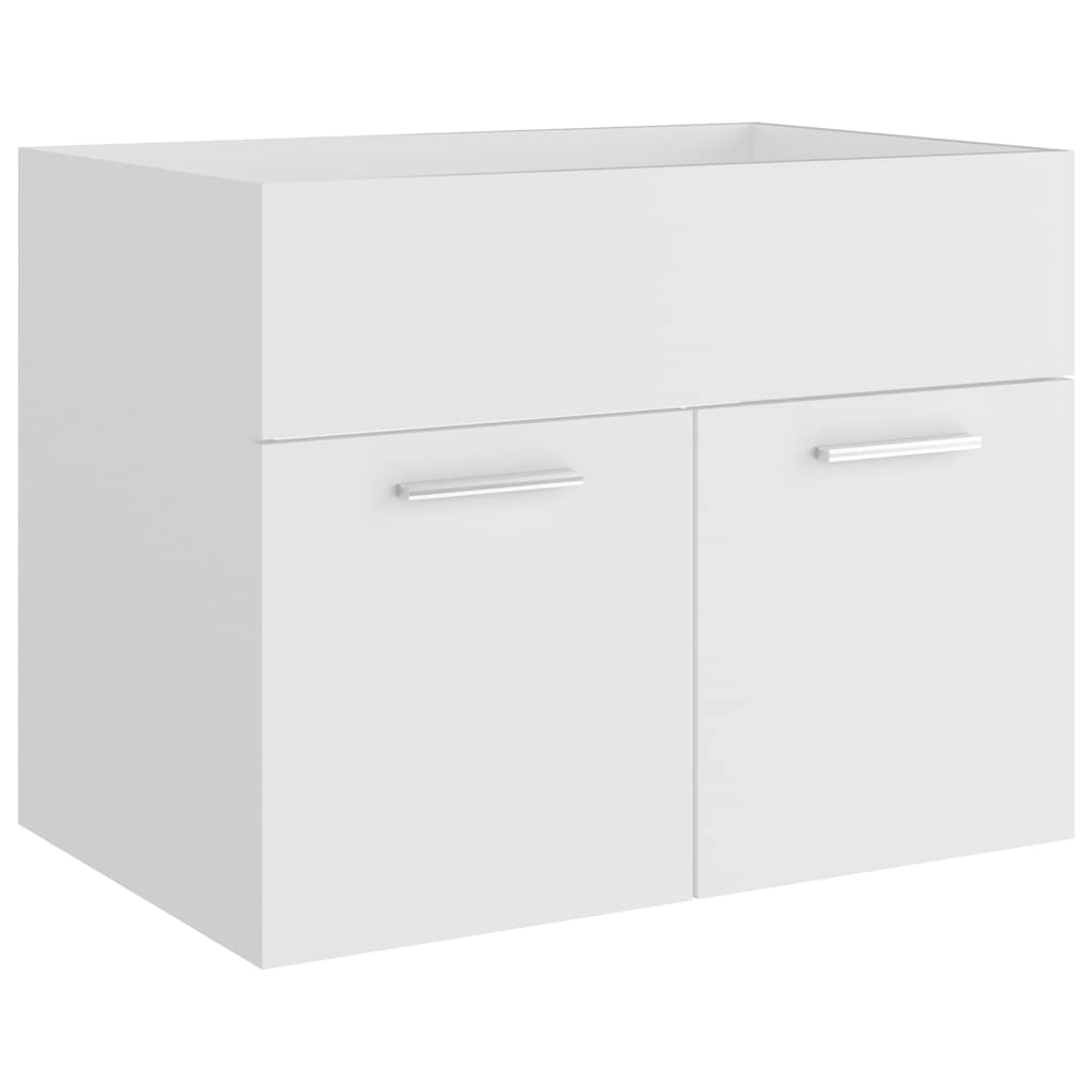 2-piece bathroom furniture set white wood material