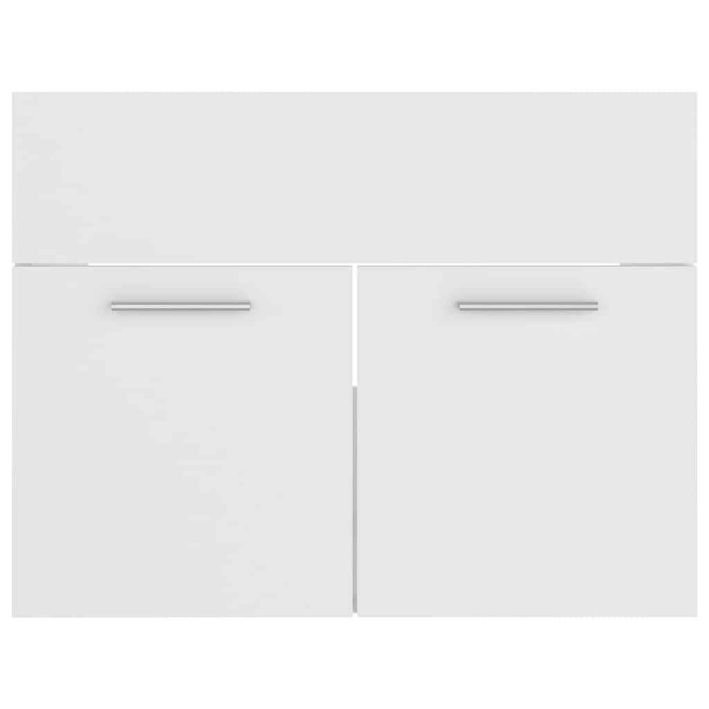 2-piece bathroom furniture set white wood material