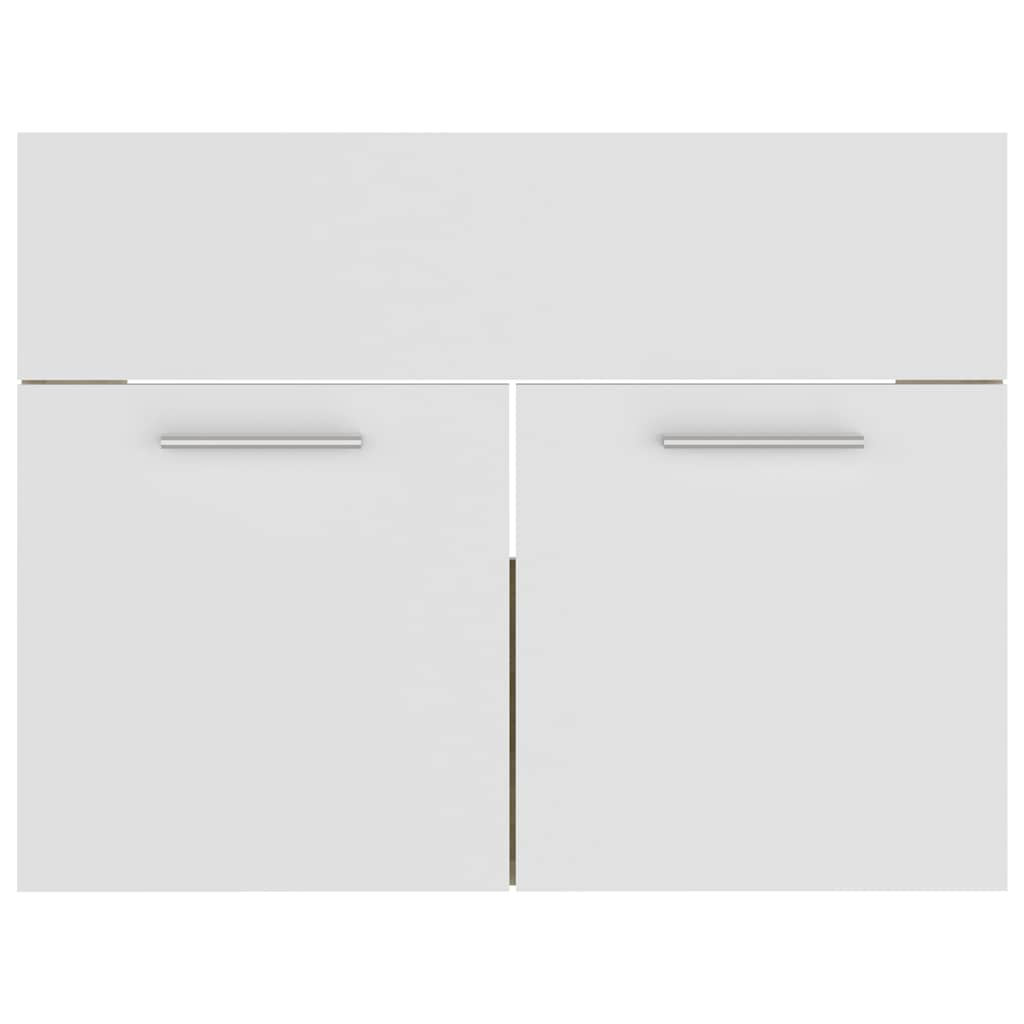 2-piece bathroom furniture set white and Sonoma oak wood material