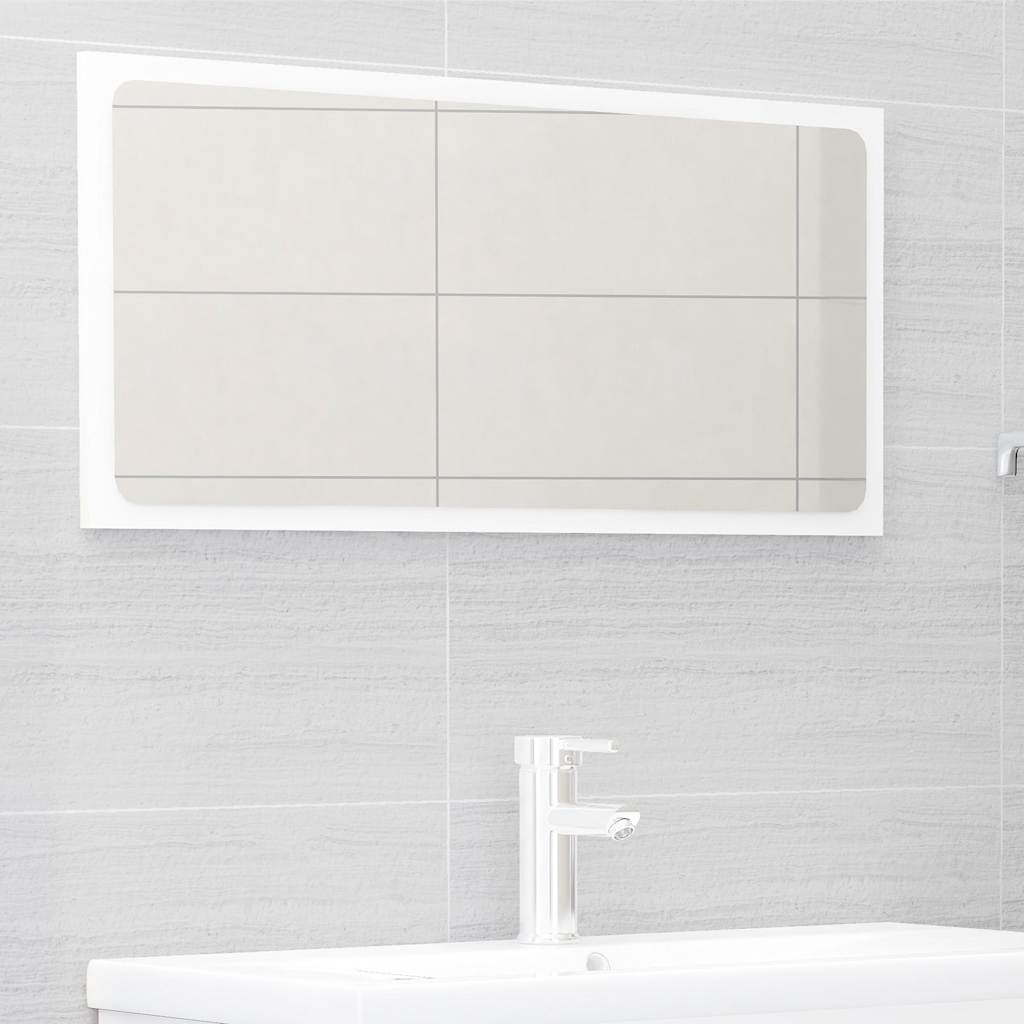 2-piece bathroom furniture set high-gloss white wood material