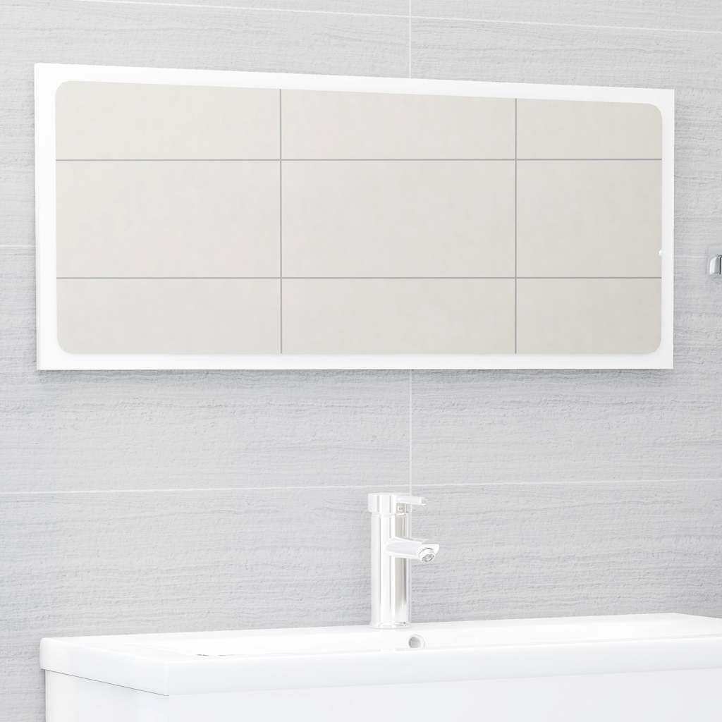 2-piece bathroom furniture set high-gloss white wood material