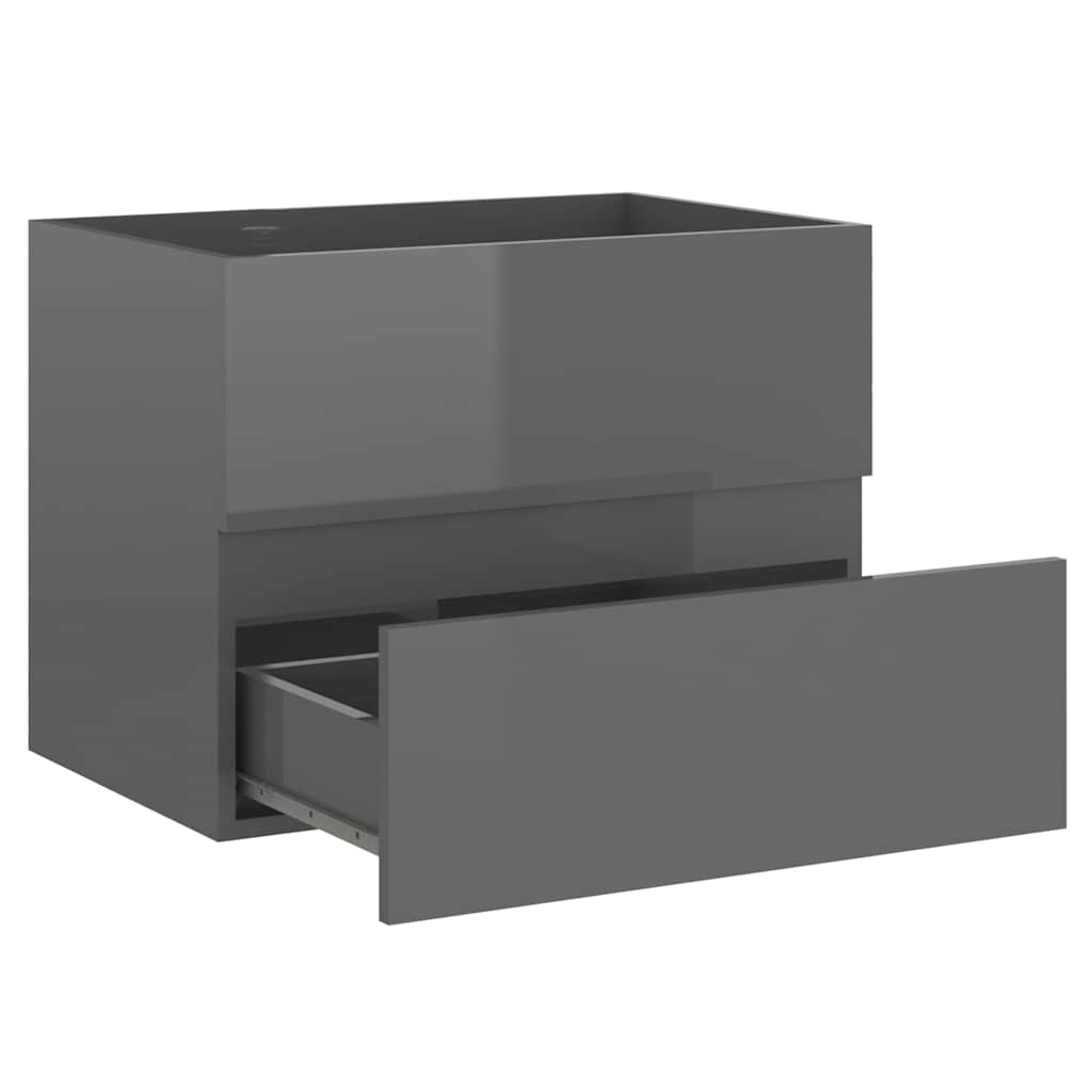 2-piece bathroom furniture set gray wood material