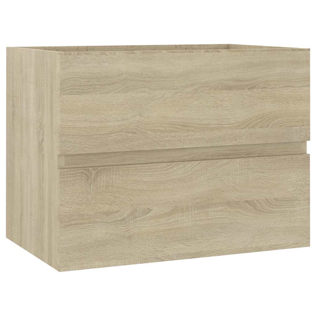 2-piece bathroom furniture set Sonoma oak wood material