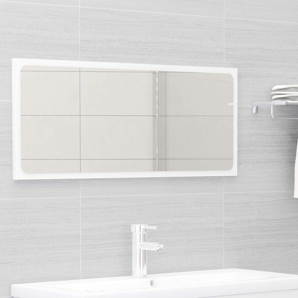 2-piece bathroom furniture set high-gloss white wood material