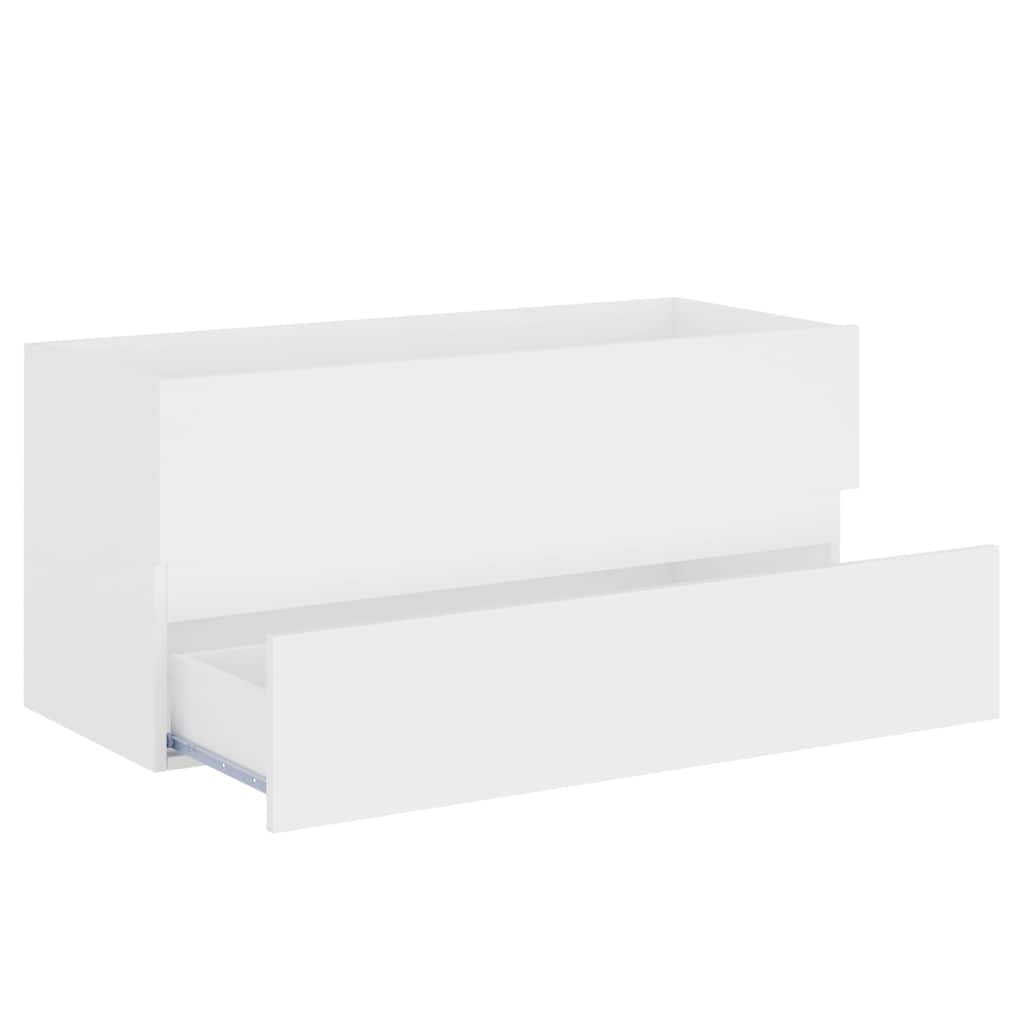 2-piece bathroom furniture set white wood material