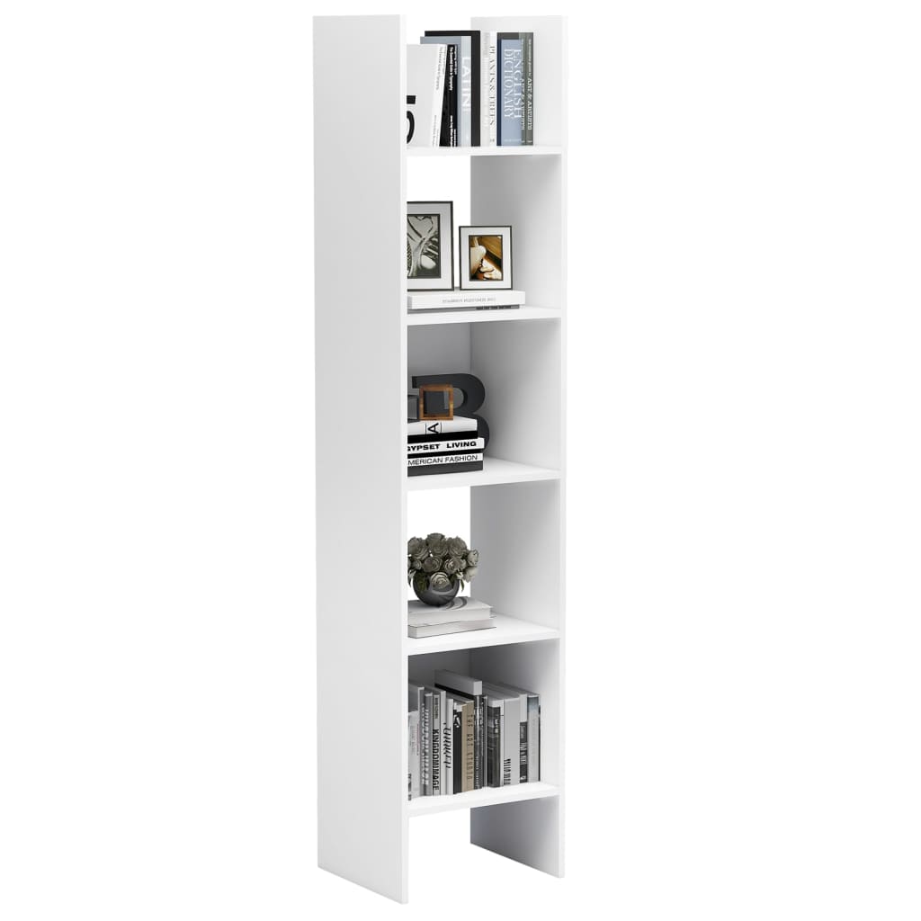 Bookshelf White 40x35x180 cm Wood Material