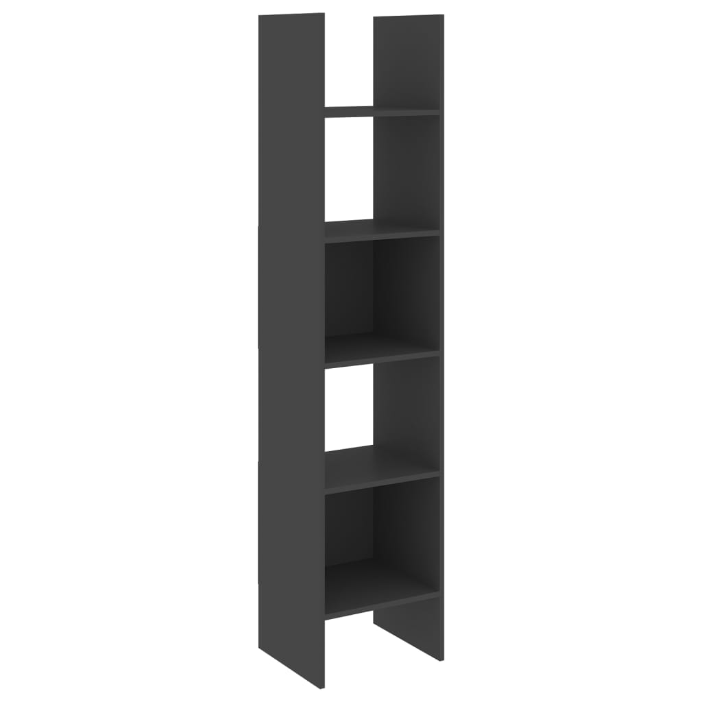 Bookshelf Grey 40x35x180 cm Wood Material