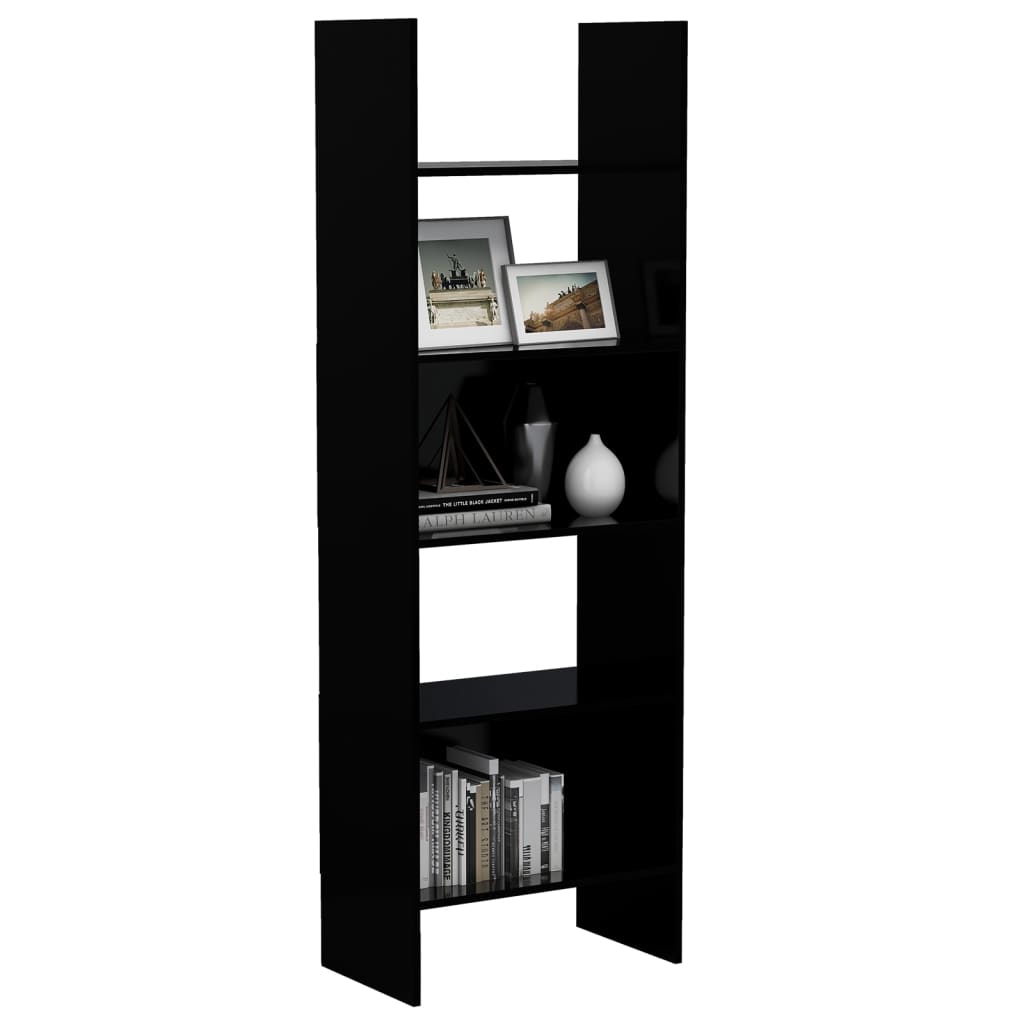 Bookshelf Black 60x35x180 cm Wood Material