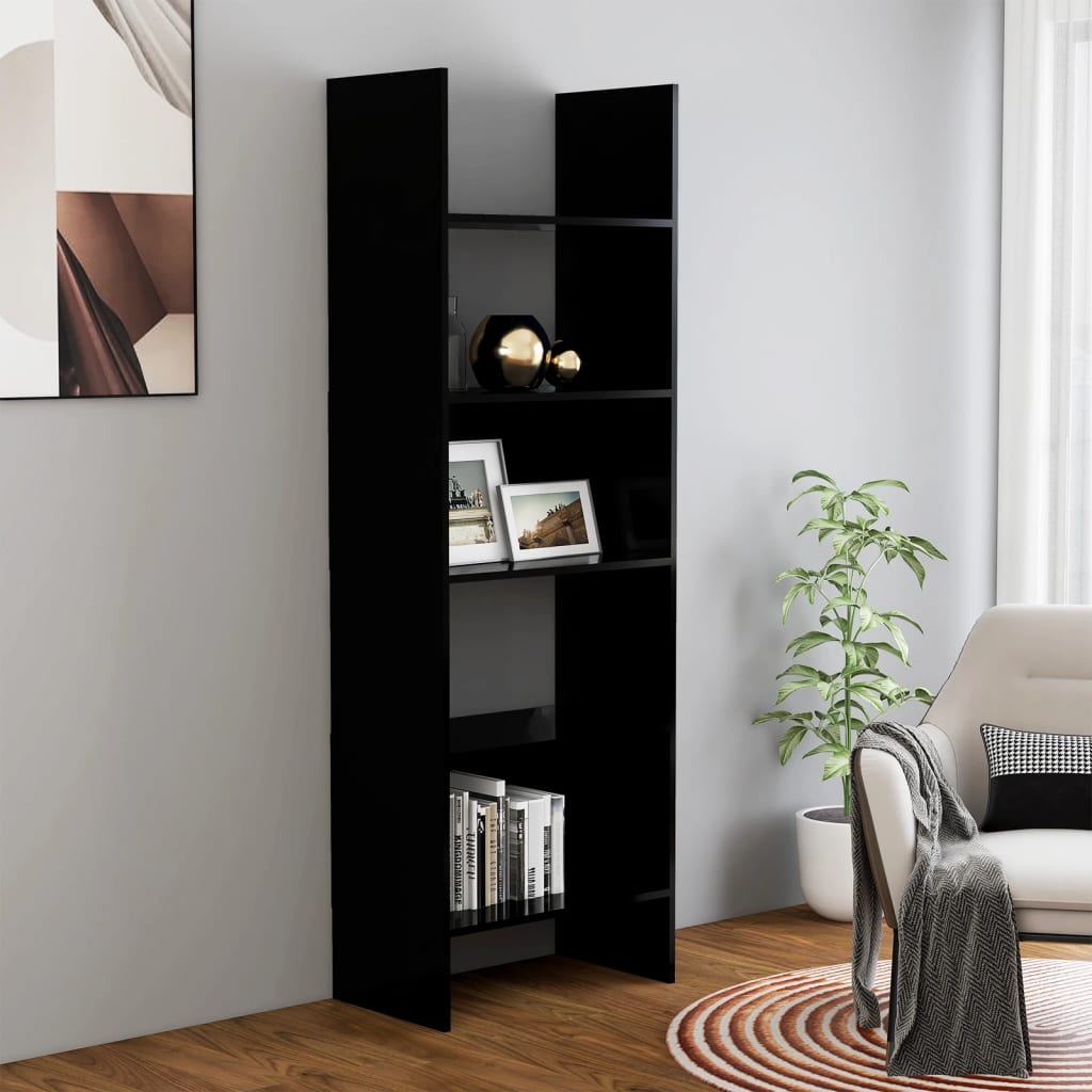 Bookshelf Black 60x35x180 cm Wood Material