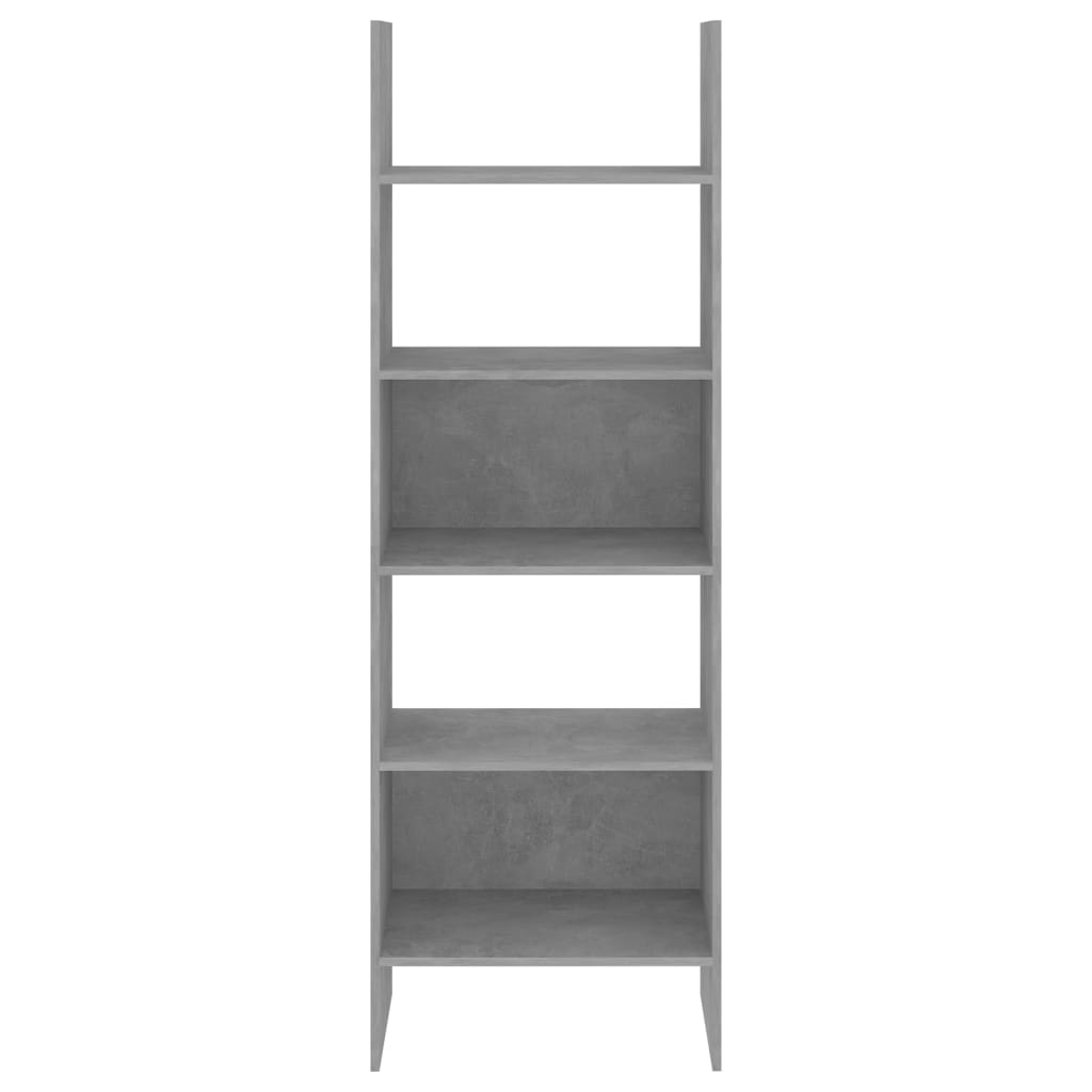 Bookshelf Concrete Grey 60x35x180 cm Wood Material