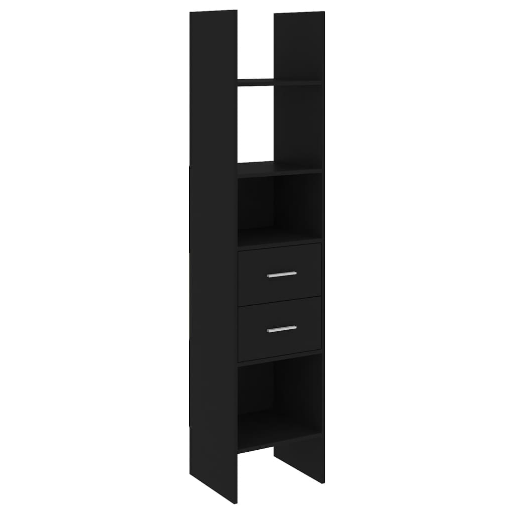 Bookshelf Black 40x35x180 cm Wood Material