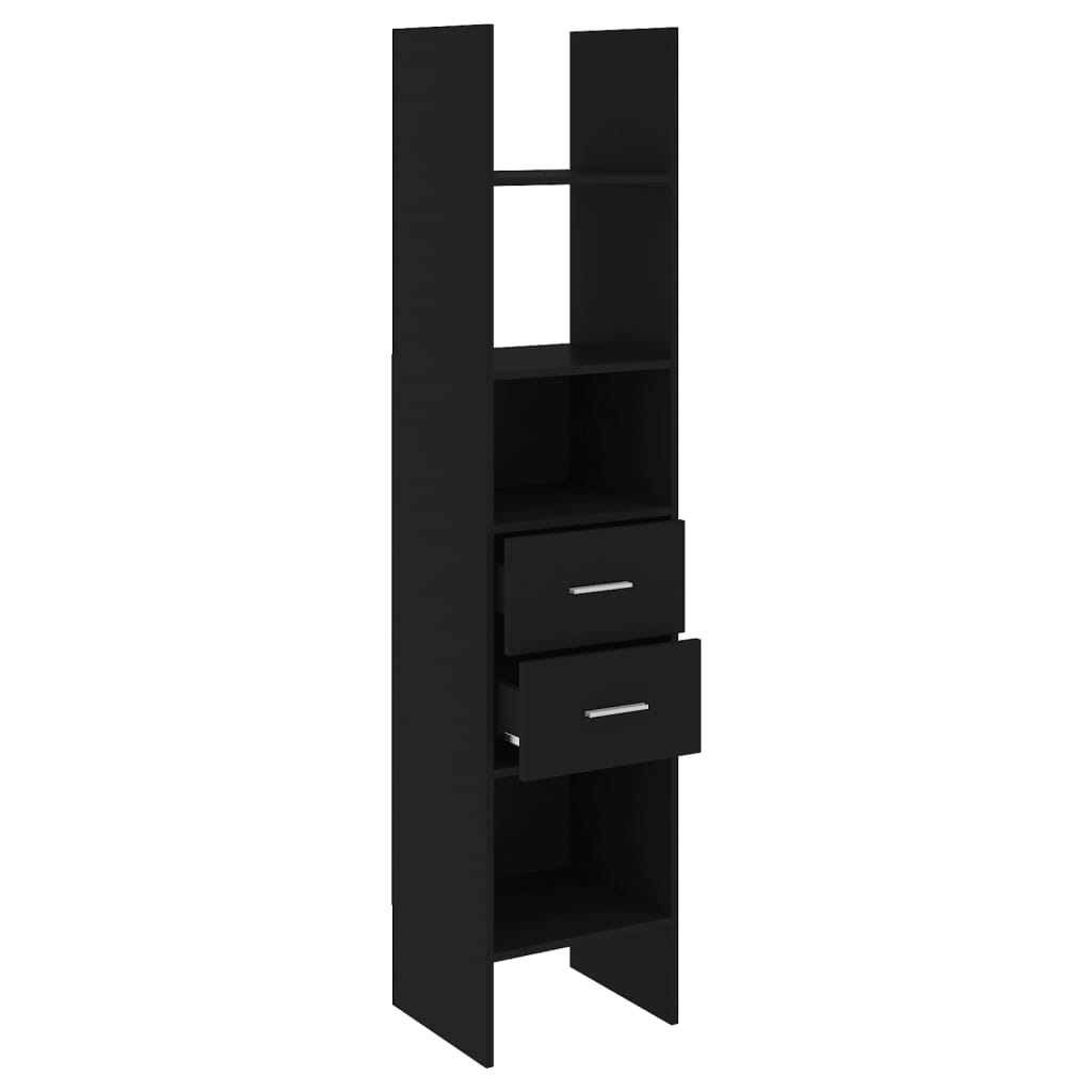 Bookshelf Black 40x35x180 cm Wood Material