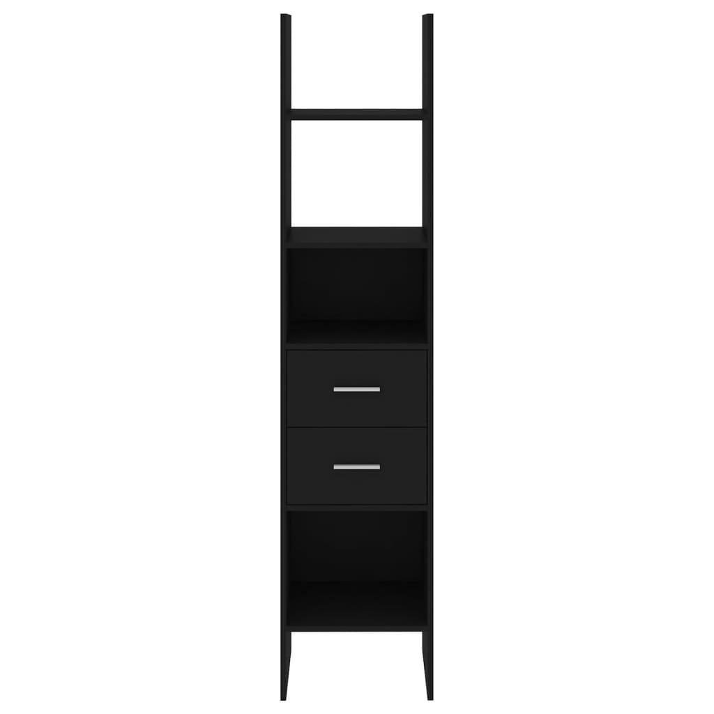 Bookshelf Black 40x35x180 cm Wood Material