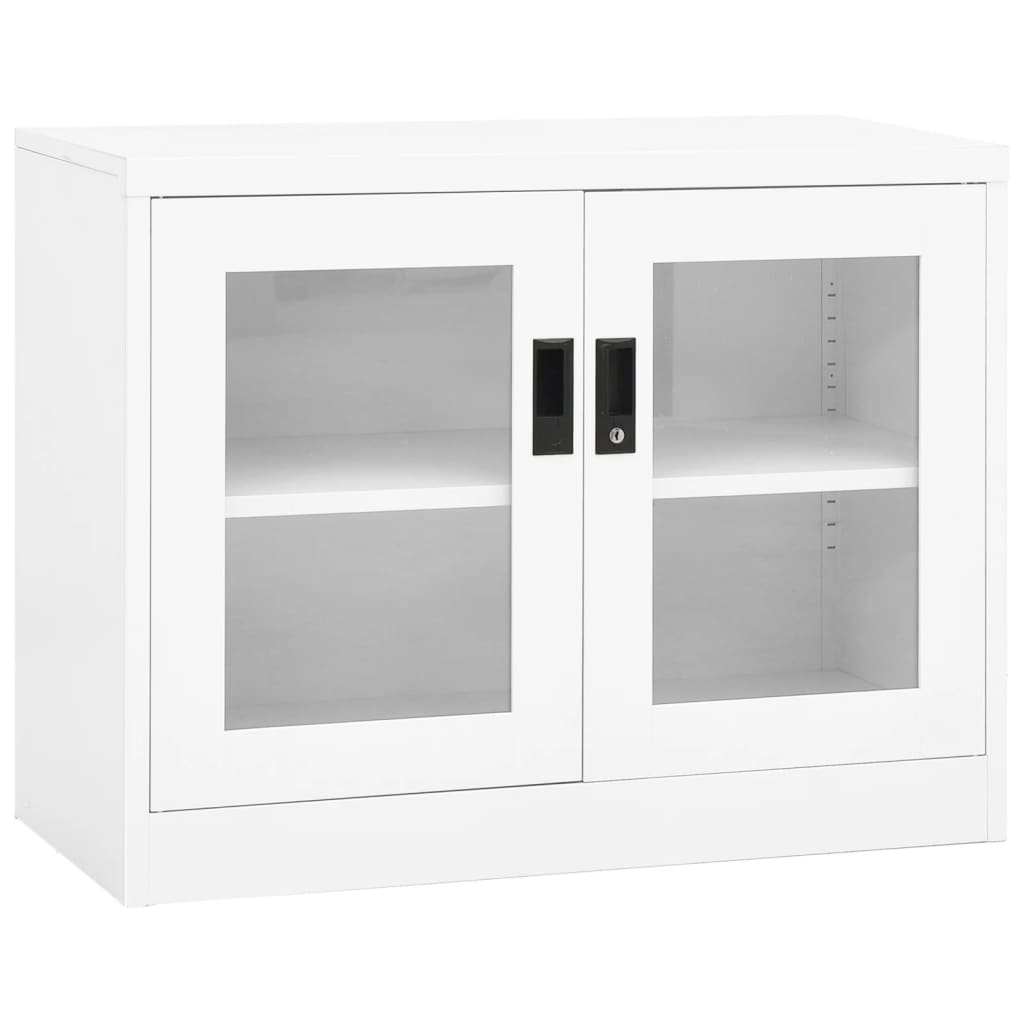 Büroschrank Weiß 90x40x70 cm Stahl