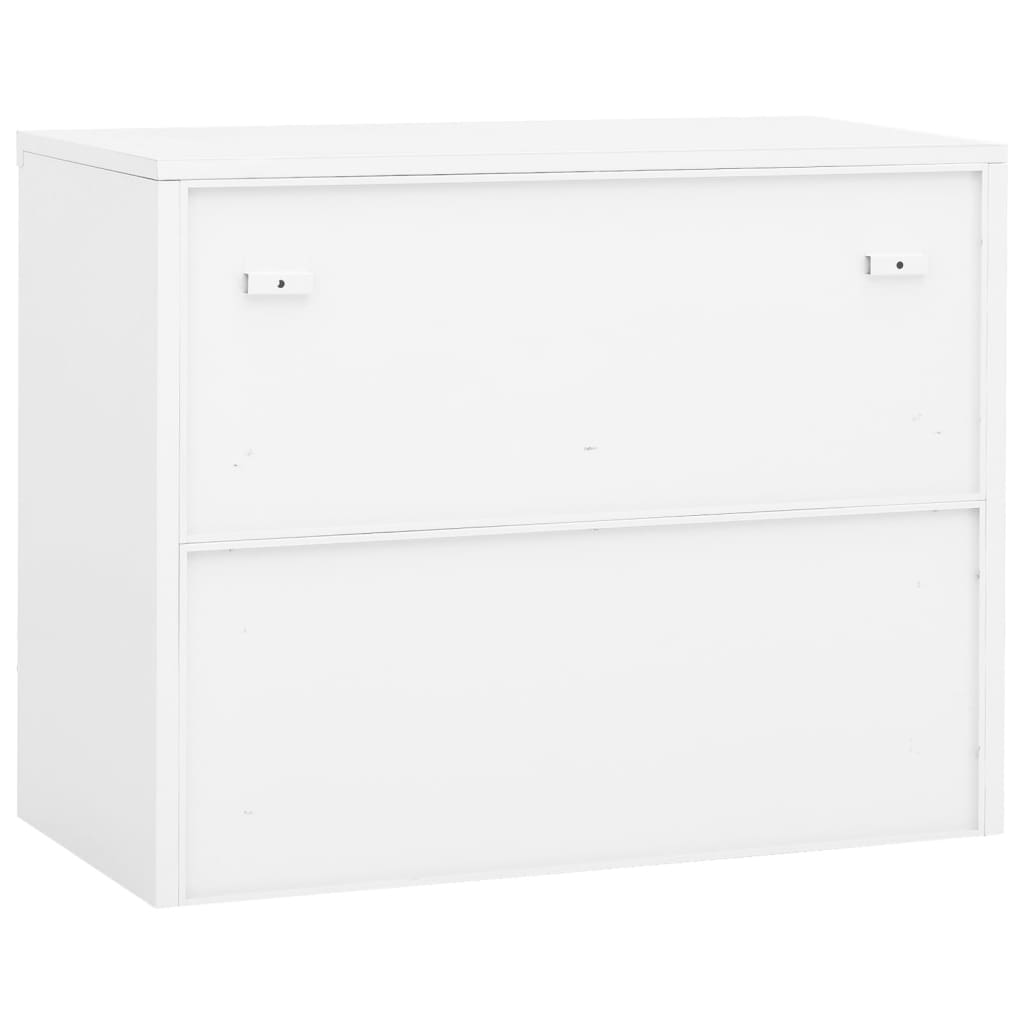 Büroschrank Weiß 90x40x70 cm Stahl