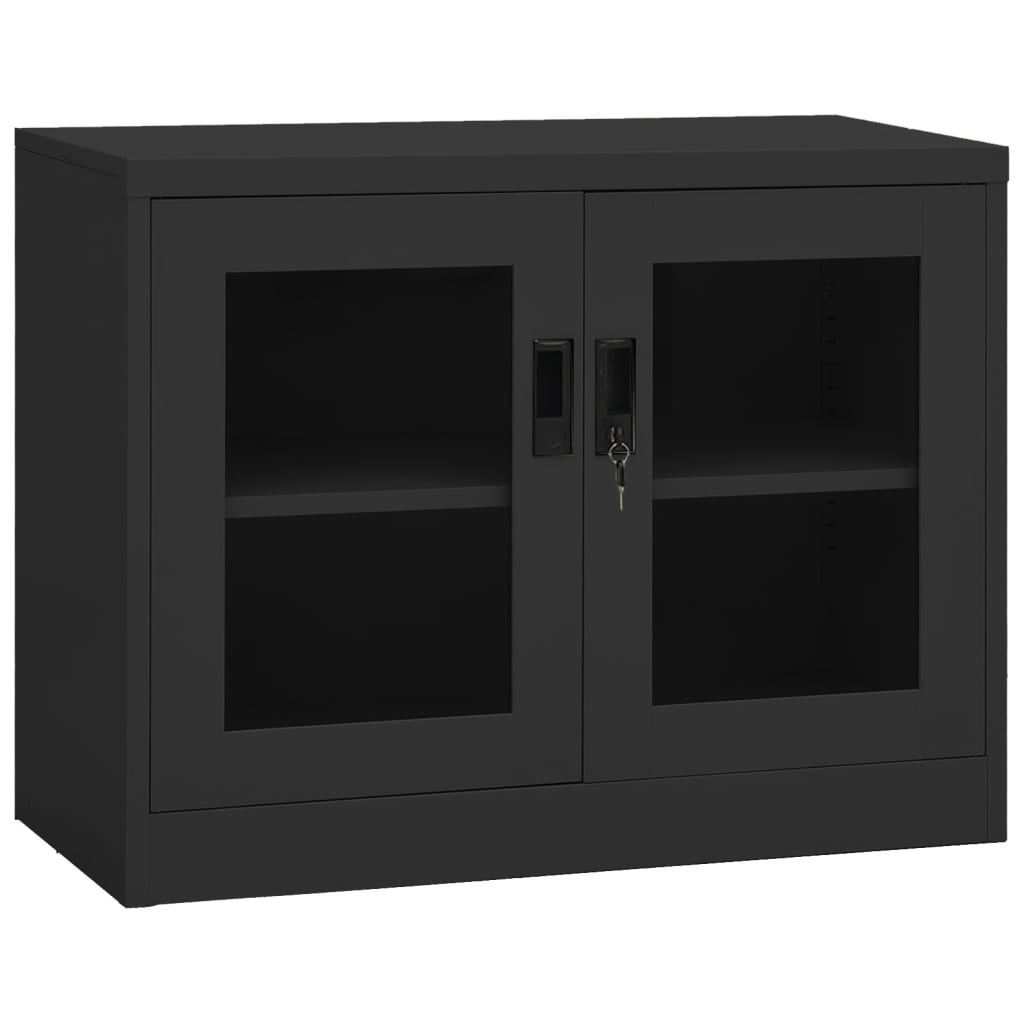 Büroschrank Anthrazit 90x40x70 cm Stahl