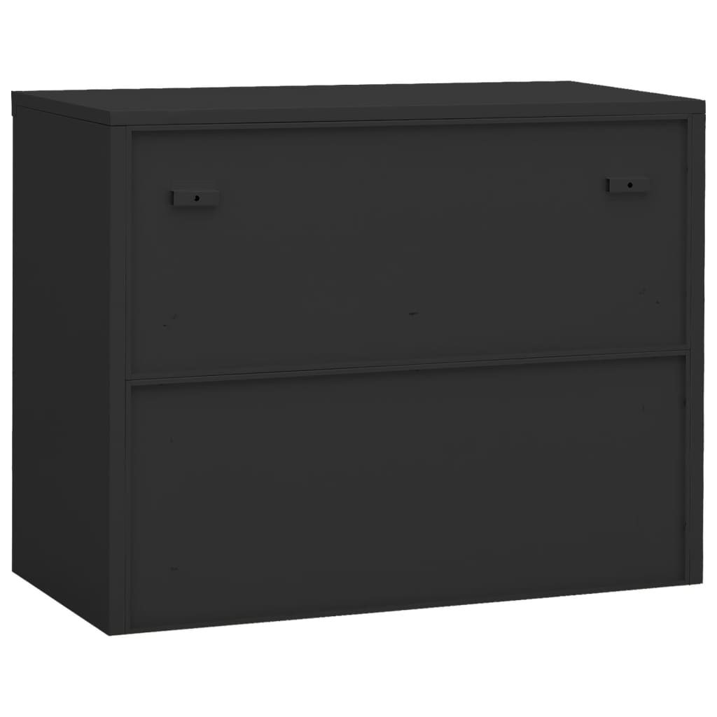 Büroschrank Anthrazit 90x40x70 cm Stahl