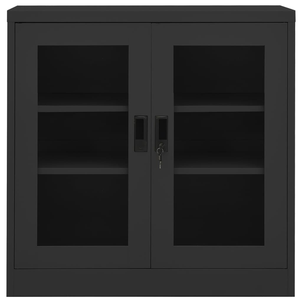 Büroschrank Anthrazit 90x40x90 cm Stahl