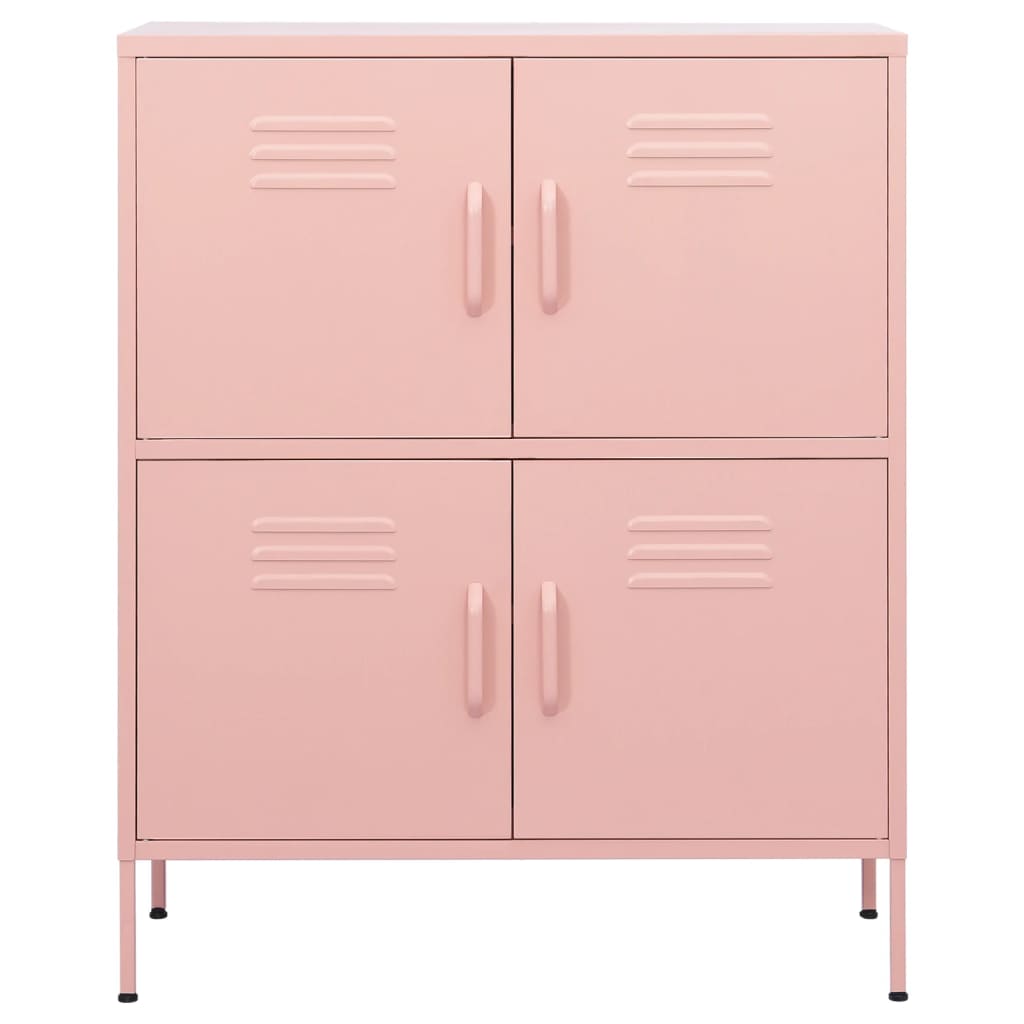 Lagerschrank Rosa 80x35x101,5 cm Stahl