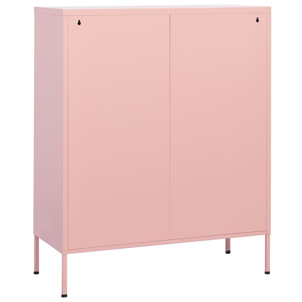 Lagerschrank Rosa 80x35x101,5 cm Stahl