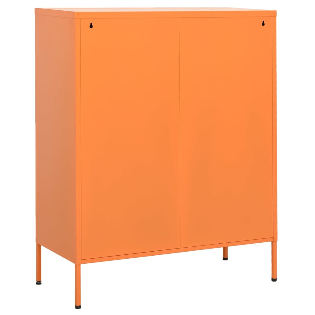 Lagerschrank Orange 80x35x101,5 cm Stahl