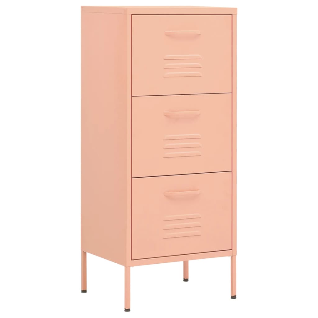 Lagerschrank Rosa 42,5x35x101,5 cm Stahl