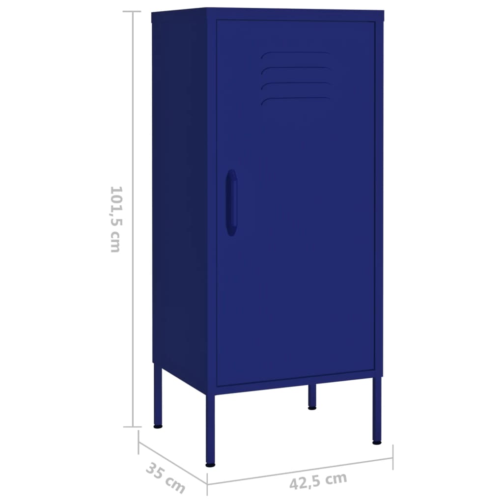 Lagerschrank Marineblau 42,5x35x101,5 cm Stahl